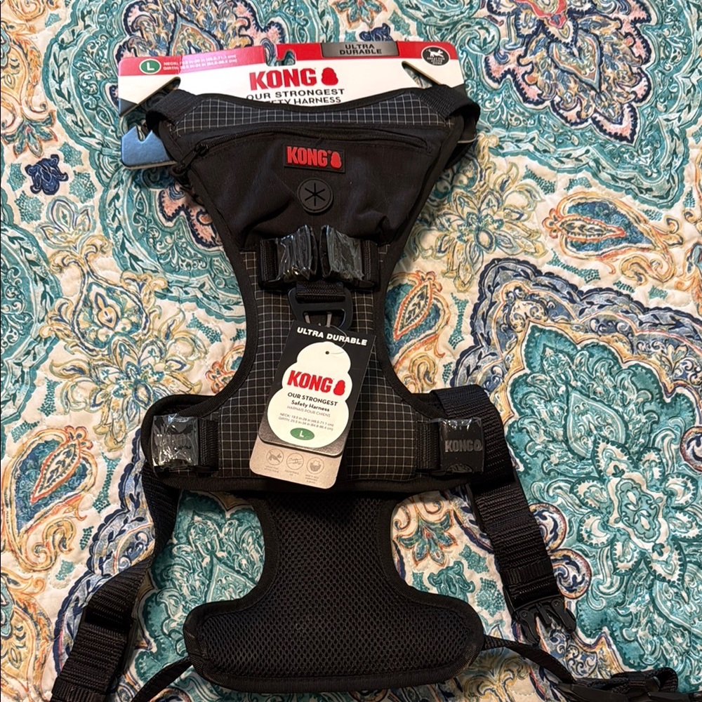 KONG Ultra Durable Black Harness